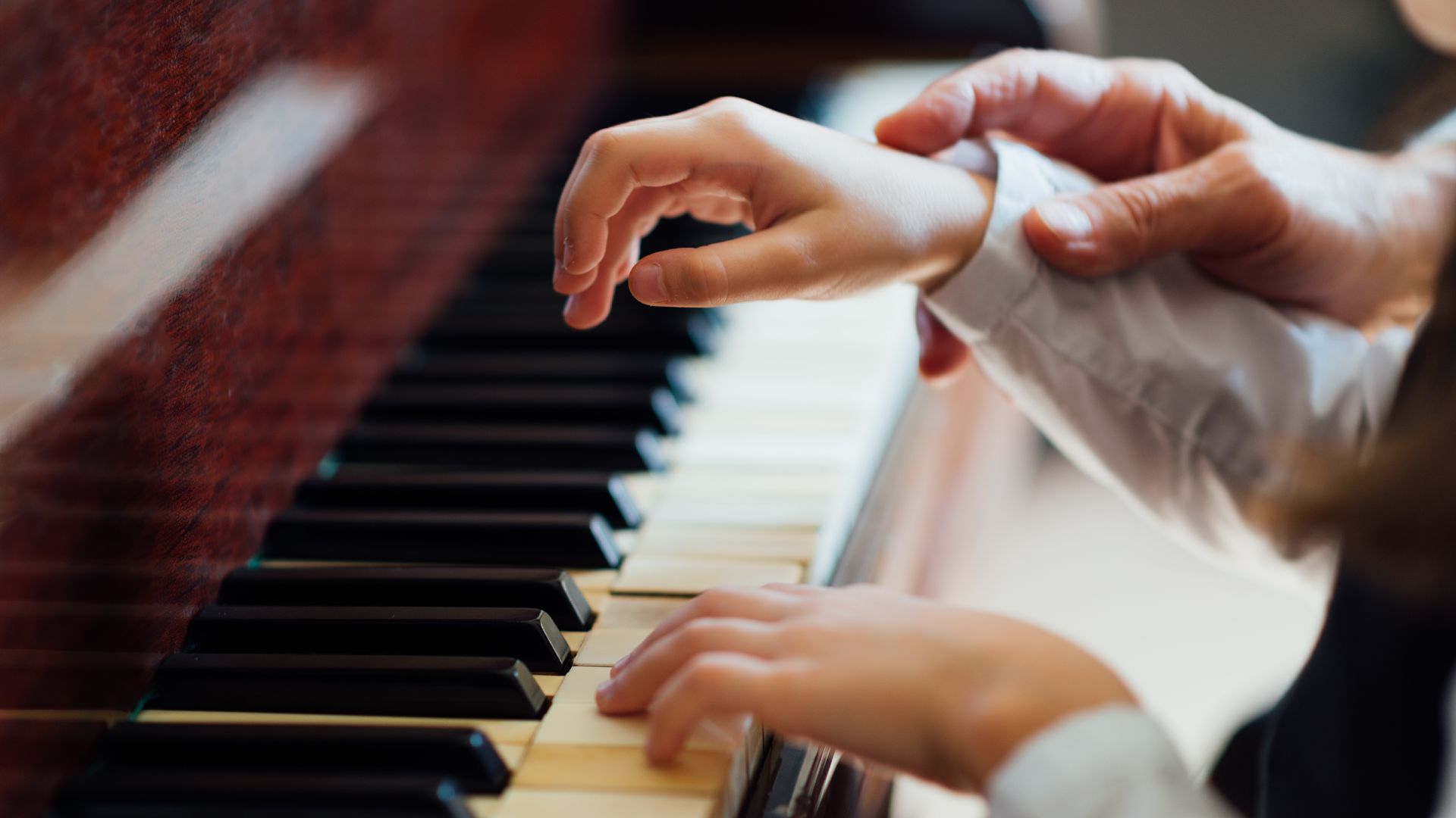 music shelf of a grand piano