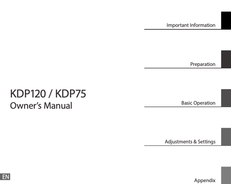 KDP75 Manual