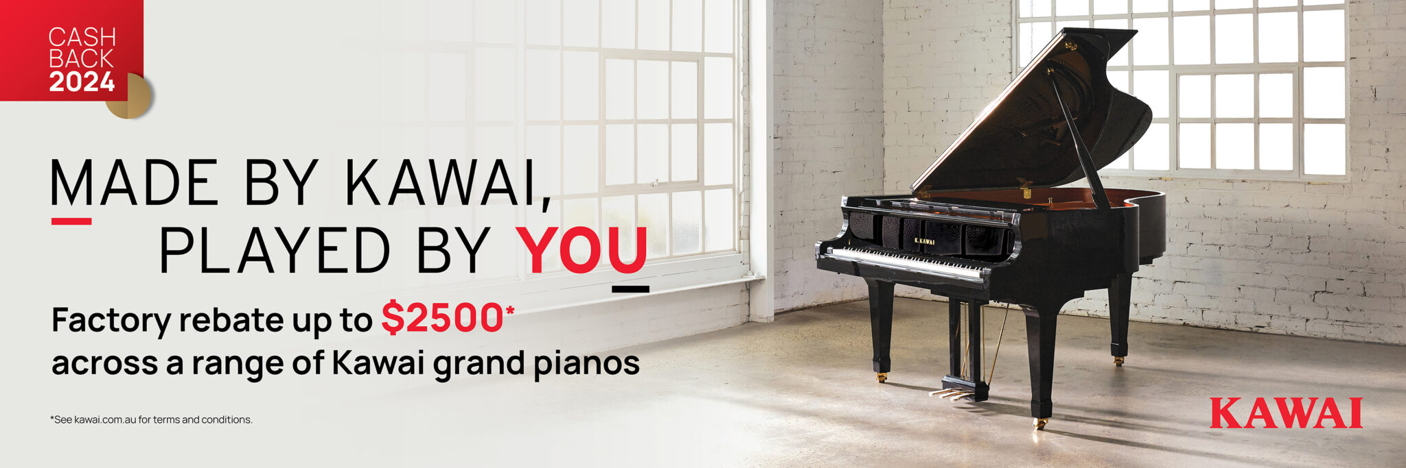 Kawai grand piano cashback 2024