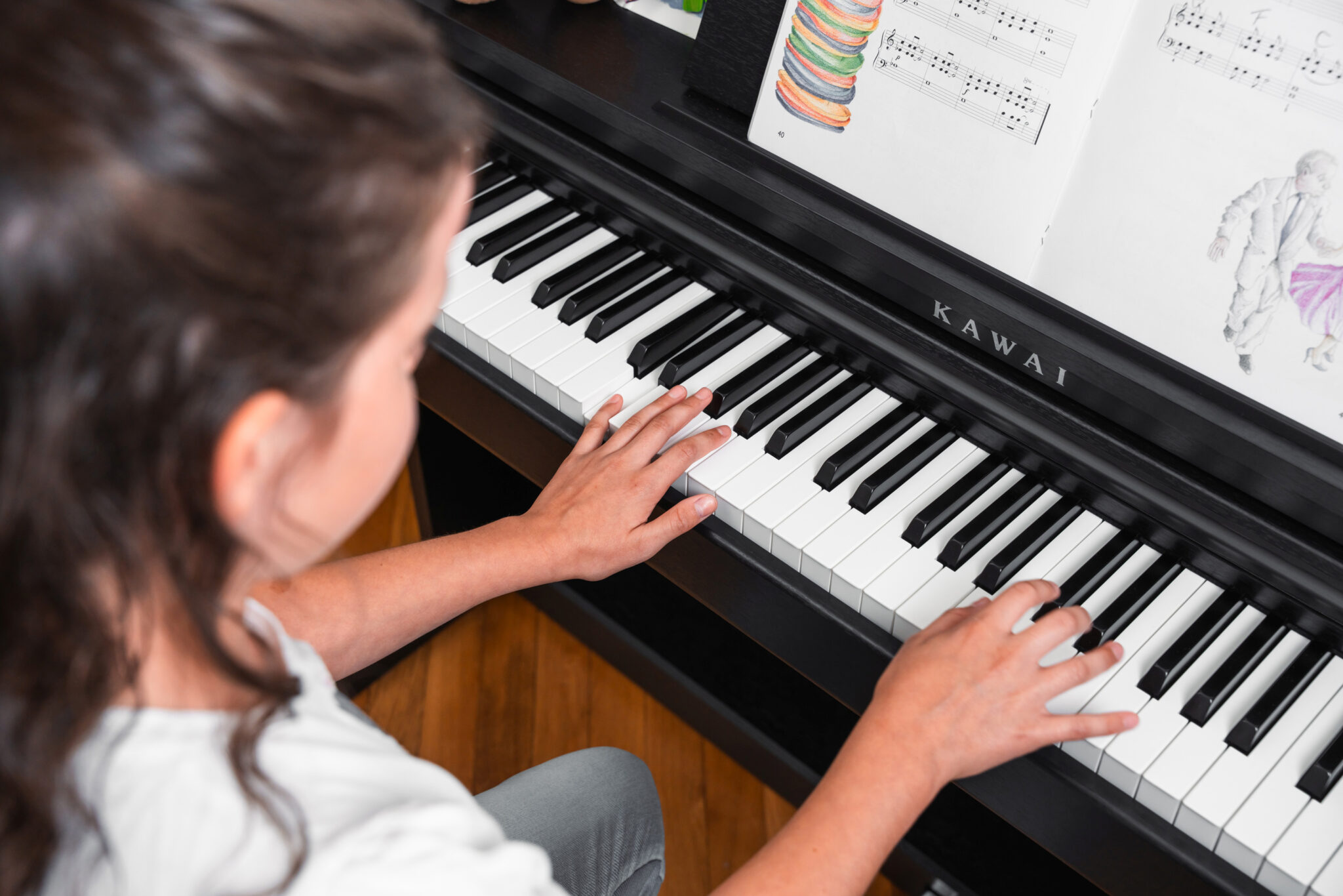 Playing the Kawai CX202 digital piano