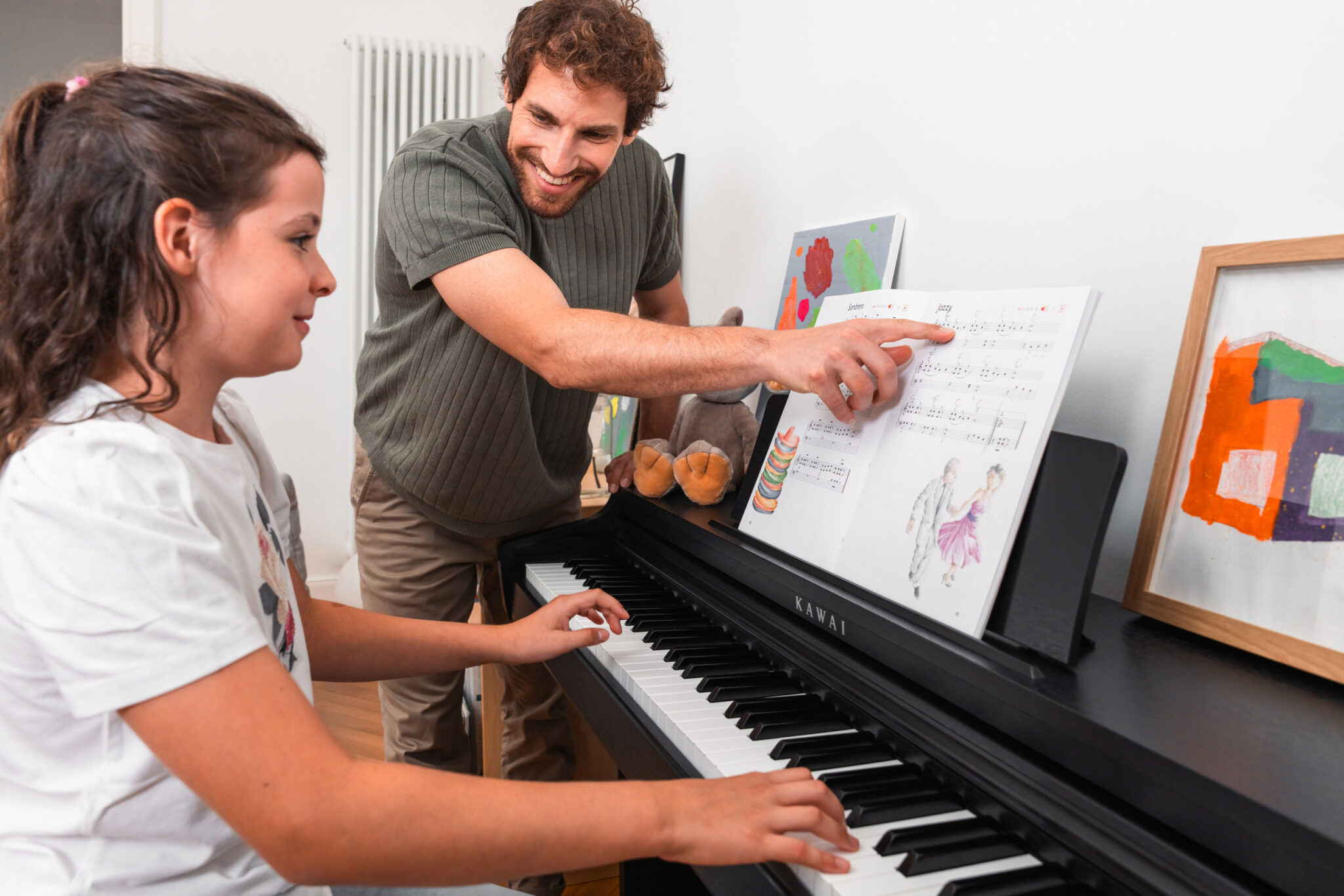 Learning to play piano on Kawai CX202 digital piano